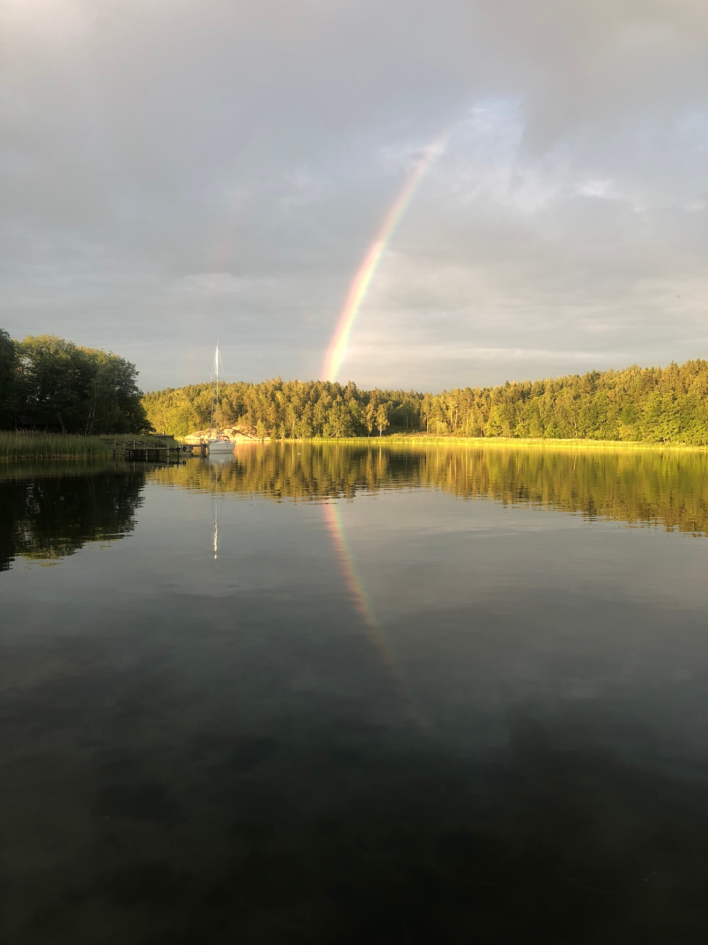 Havet vid Ålön i skärgården