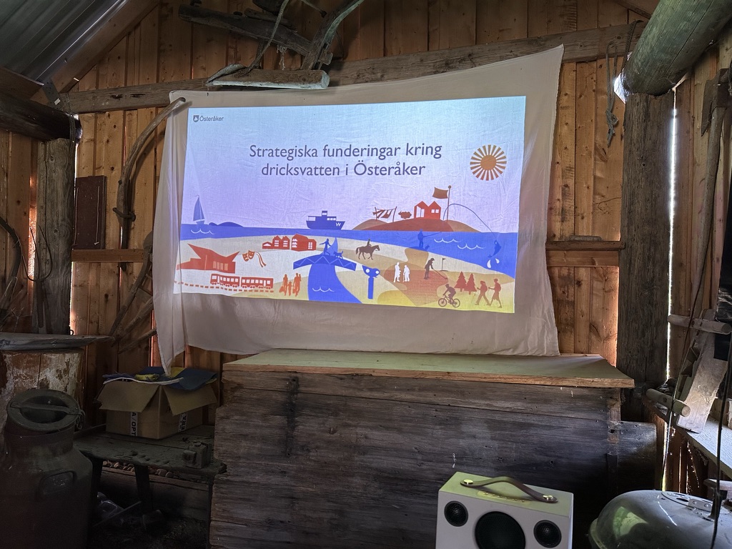 Presentation från Österåkers kommun vid studiebesöket på Ålön